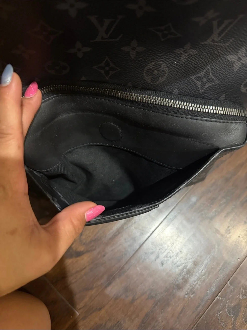 Louis Vuitton Men's Monogram Eclipse Backpack - Charcoal Black